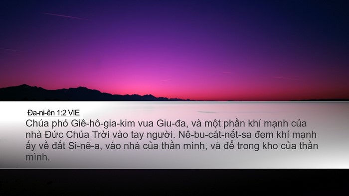 Ða-ni-ên 1:2 VIE Bible Verse Image