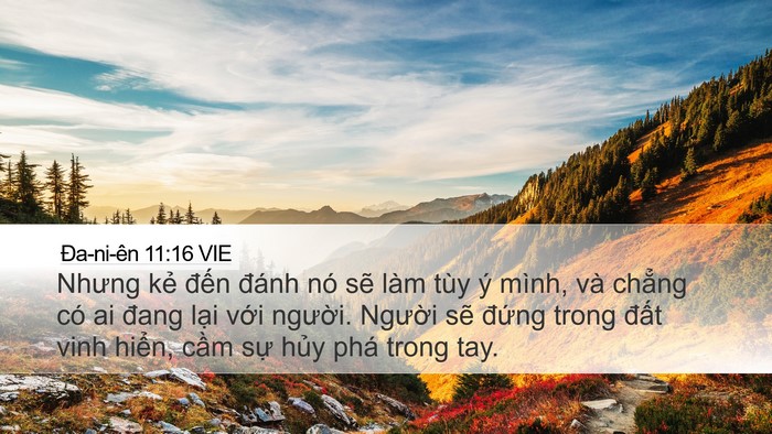 Ða-ni-ên 11:16 VIE Bible Verse Image
