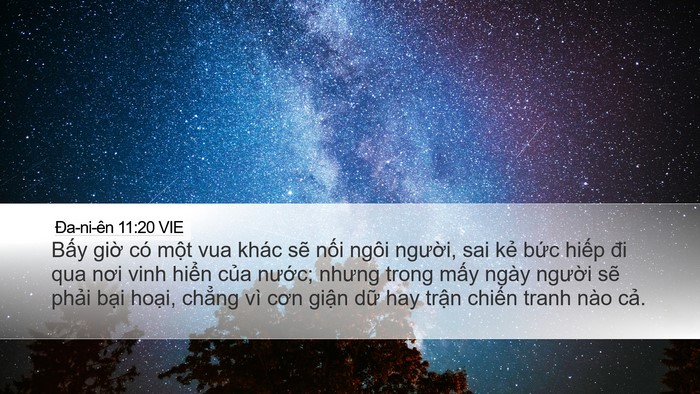 Ða-ni-ên 11:20 VIE Bible Verse Image