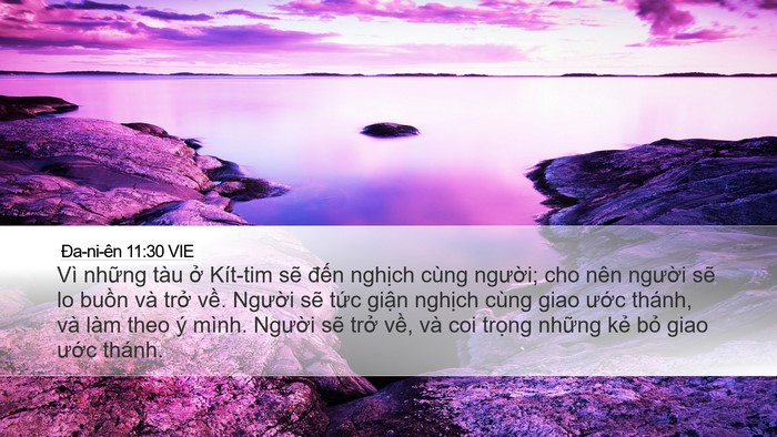 Ða-ni-ên 11:30 VIE Bible Verse Image
