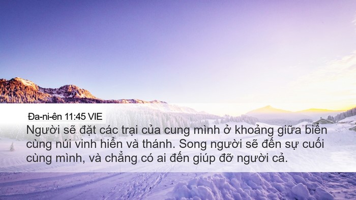 Ða-ni-ên 11:45 VIE Bible Verse Image