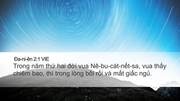 Ða-ni-ên 2:1 VIE Bible Verse Image
