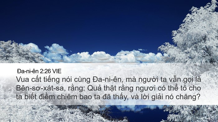 Ða-ni-ên 2:26 VIE Bible Verse Image