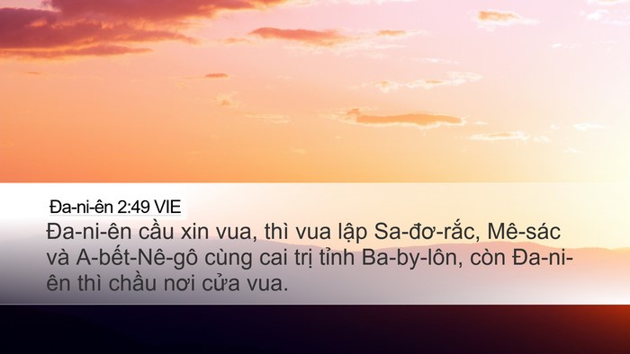 Ða-ni-ên 2:49 VIE Bible Verse Image