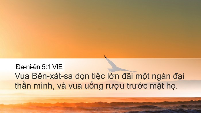 Ða-ni-ên 5:1 VIE Bible Verse Image