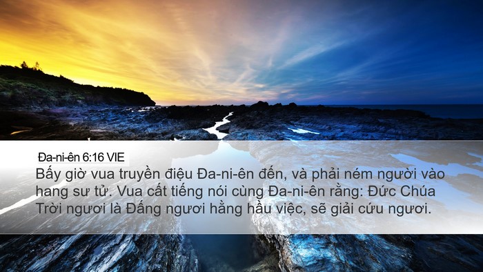 Ða-ni-ên 6:16 VIE Bible Verse Image