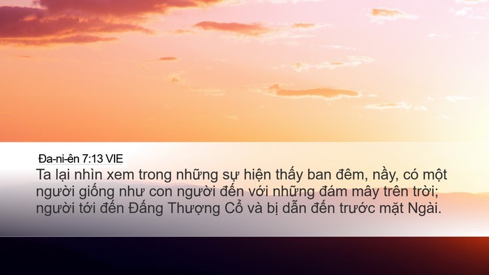 Ða-ni-ên 7:13 VIE Bible Verse Image