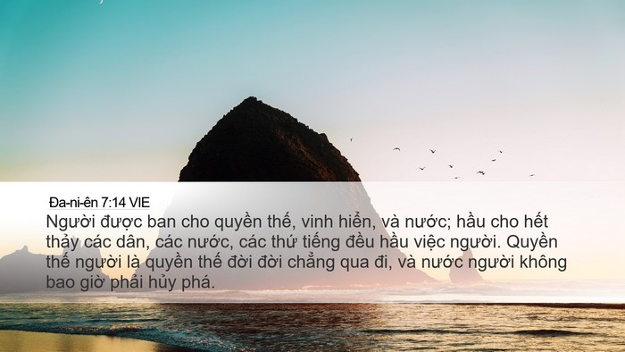 Ða-ni-ên 7:14 VIE Bible Verse Image