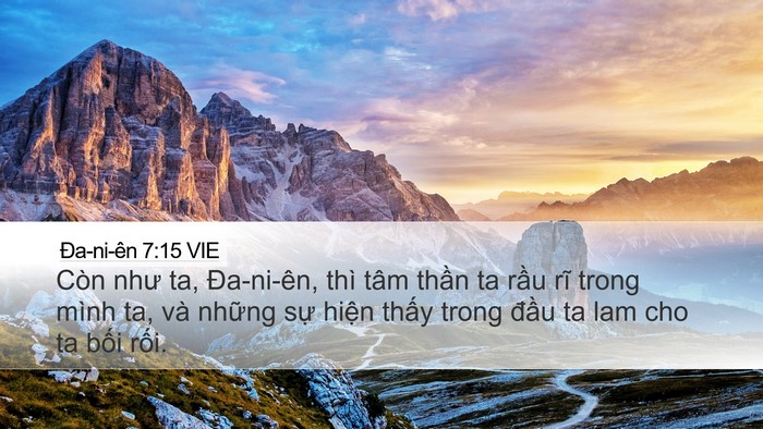 Ða-ni-ên 7:15 VIE Bible Verse Image