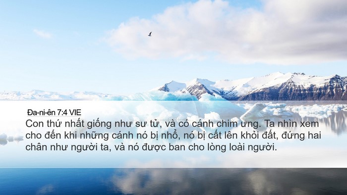 Ða-ni-ên 7:4 VIE Bible Verse Image