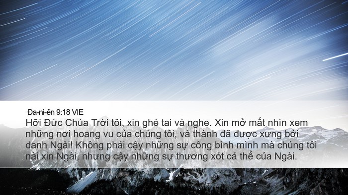 Ða-ni-ên 9:18 VIE Bible Verse Image