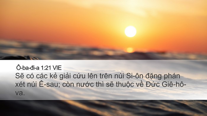 Ô-ba-đi-a 1:21 VIE Bible Verse Image