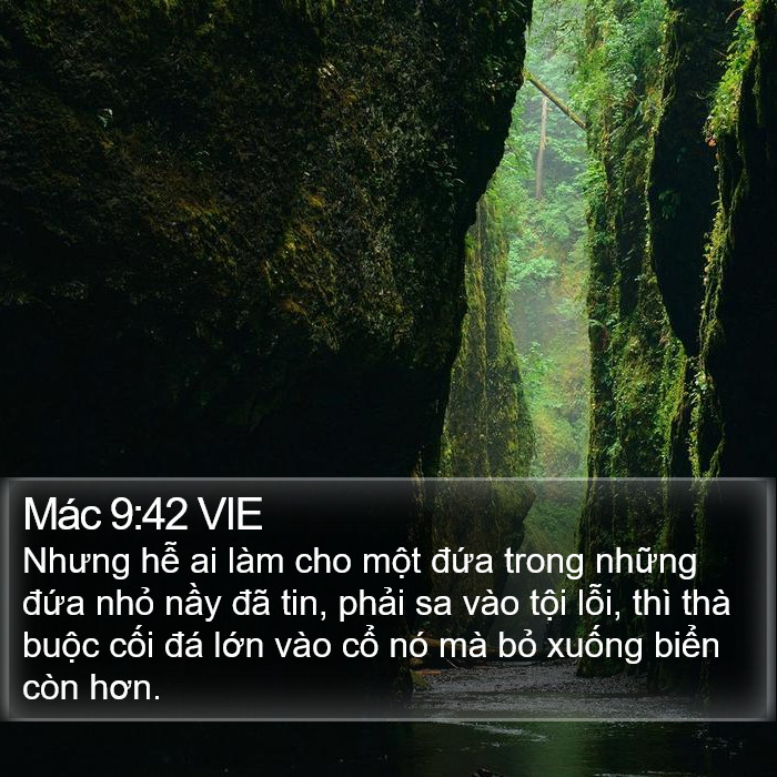 Mác 9:42 VIE - Nhưng hễ ai làm cho một đứa trong