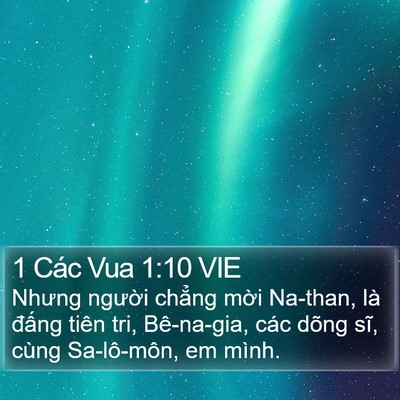 1 Các Vua 1:10 VIE Bible Verse Image