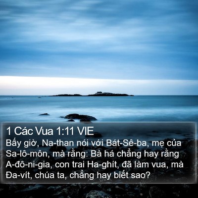 1 Các Vua 1:11 VIE Bible Verse Image