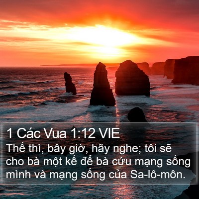 1 Các Vua 1:12 VIE Bible Verse Image