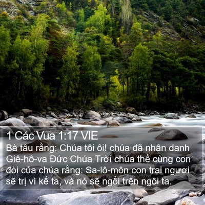 1 Các Vua 1:17 VIE Bible Verse Image