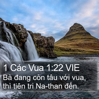 1 Các Vua 1:22 VIE Bible Verse Image