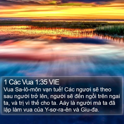 1 Các Vua 1:35 VIE Bible Verse Image
