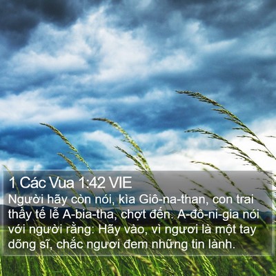 1 Các Vua 1:42 VIE Bible Verse Image