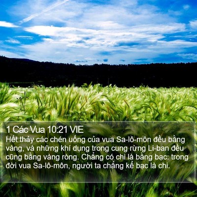 1 Các Vua 10:21 VIE Bible Verse Image