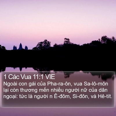 1 Các Vua 11:1 VIE Bible Verse Image