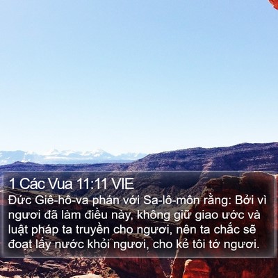 1 Các Vua 11:11 VIE Bible Verse Image