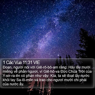 1 Các Vua 11:31 VIE Bible Verse Image