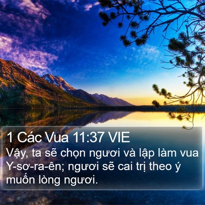 1 Các Vua 11:37 VIE Bible Verse Image