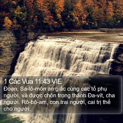 1 Các Vua 11:43 VIE Bible Verse Image