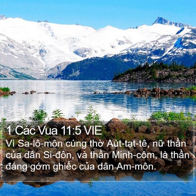 1 Các Vua 11:5 VIE Bible Verse Image
