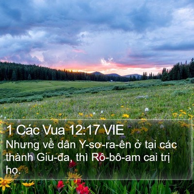 1 Các Vua 12:17 VIE Bible Verse Image