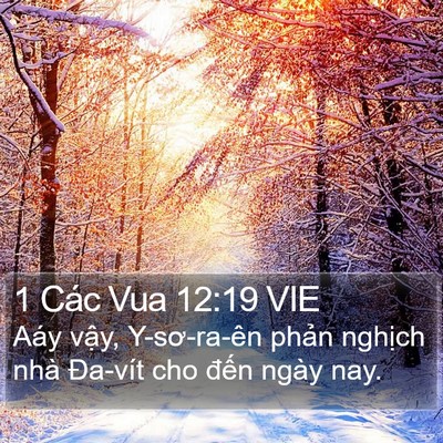 1 Các Vua 12:19 VIE Bible Verse Image
