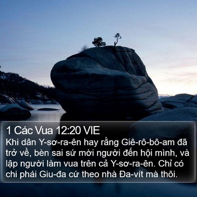 1 Các Vua 12:20 VIE Bible Verse Image