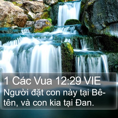1 Các Vua 12:29 VIE Bible Verse Image