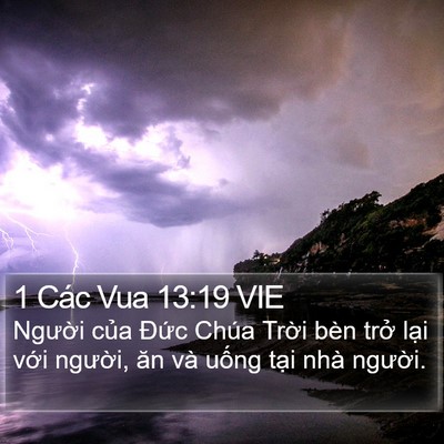 1 Các Vua 13:19 VIE Bible Verse Image