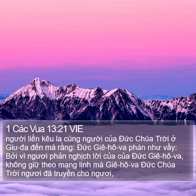 1 Các Vua 13:21 VIE Bible Verse Image
