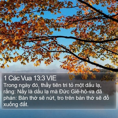 1 Các Vua 13:3 VIE Bible Verse Image