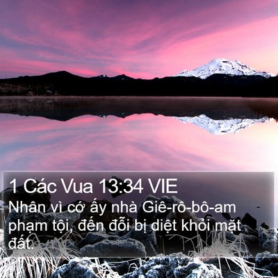1 Các Vua 13:34 VIE Bible Verse Image