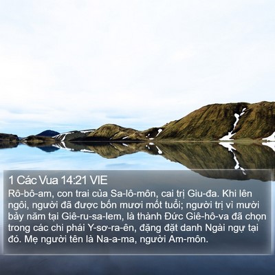 1 Các Vua 14:21 VIE Bible Verse Image