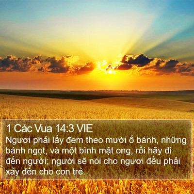 1 Các Vua 14:3 VIE Bible Verse Image