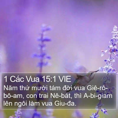 1 Các Vua 15:1 VIE Bible Verse Image