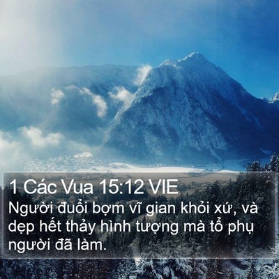 1 Các Vua 15:12 VIE Bible Verse Image