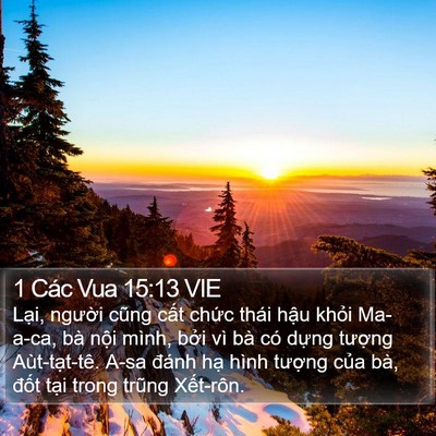 1 Các Vua 15:13 VIE Bible Verse Image