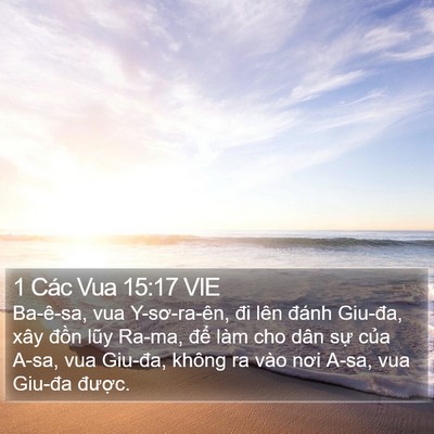1 Các Vua 15:17 VIE Bible Verse Image