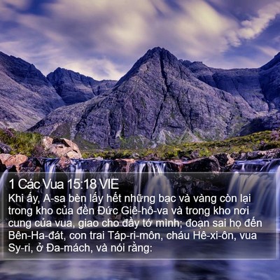 1 Các Vua 15:18 VIE Bible Verse Image