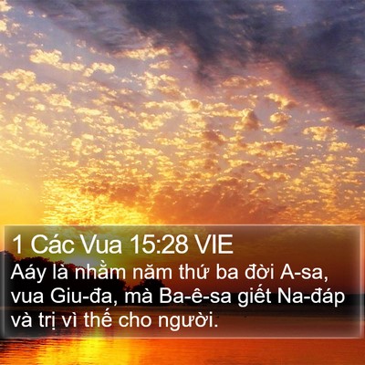 1 Các Vua 15:28 VIE Bible Verse Image