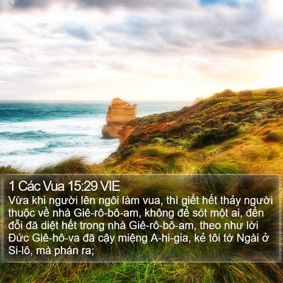 1 Các Vua 15:29 VIE Bible Verse Image