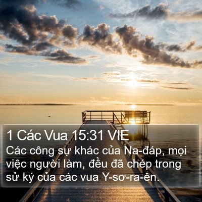 1 Các Vua 15:31 VIE Bible Verse Image