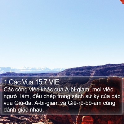 1 Các Vua 15:7 VIE Bible Verse Image